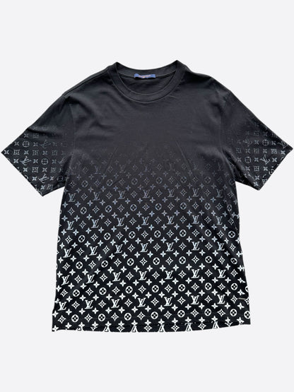 Louis Vuitton Black & White Monogram Gradient T-Shirt