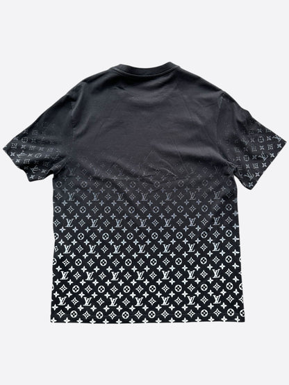 Louis Vuitton Black & White Monogram Gradient T-Shirt