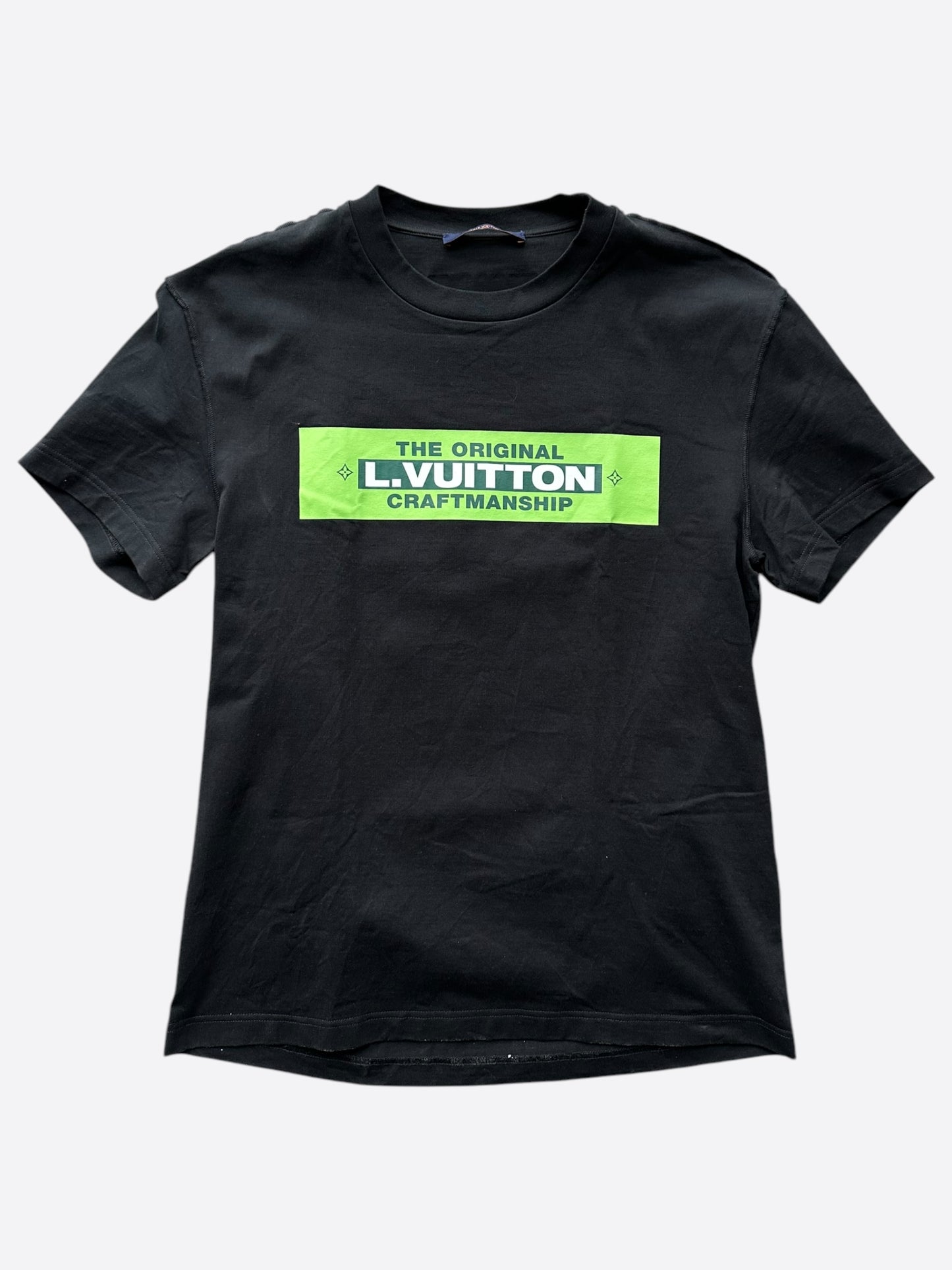 Louis Vuitton Black & Green Craftmanship T-Shirt