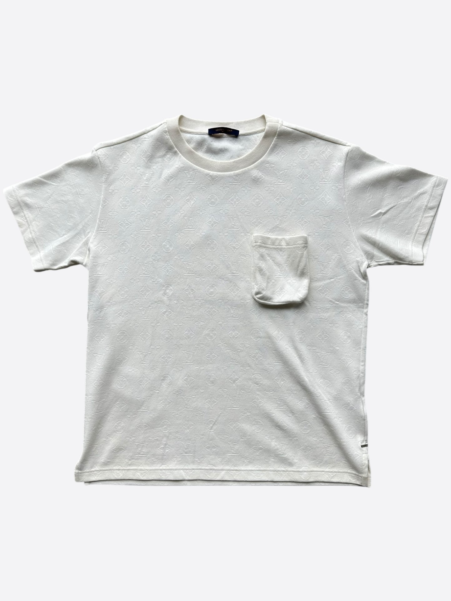 Louis Vuitton White Monogram Pocket T-Shirt