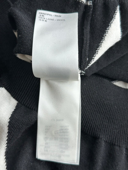 Louis Vuitton Black & White Abstract Wool Sweater