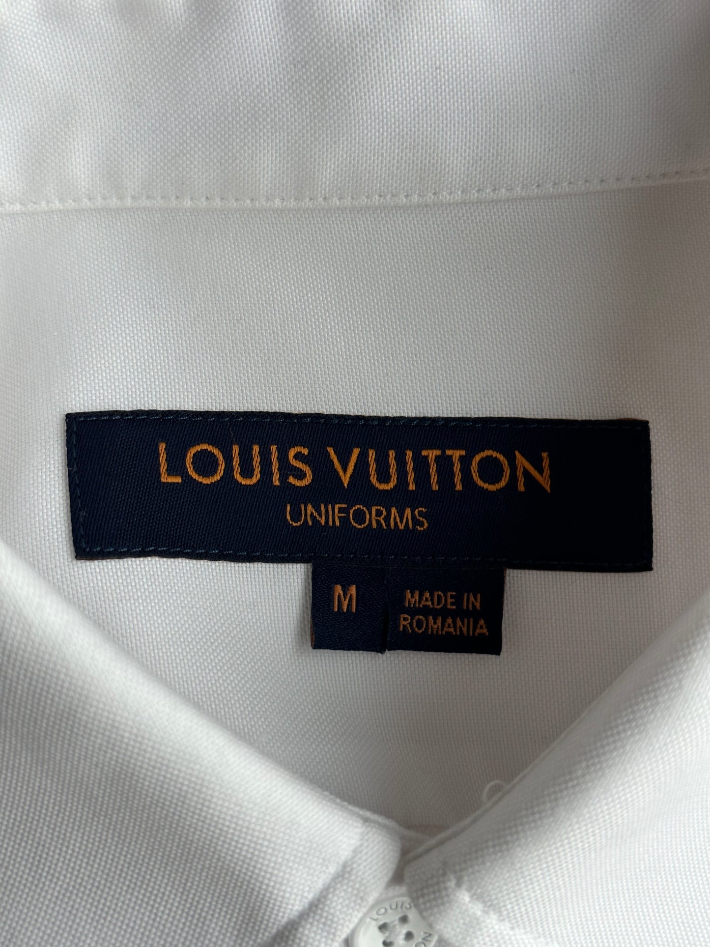 Louis Vuitton White Case Study Button Up Shirt