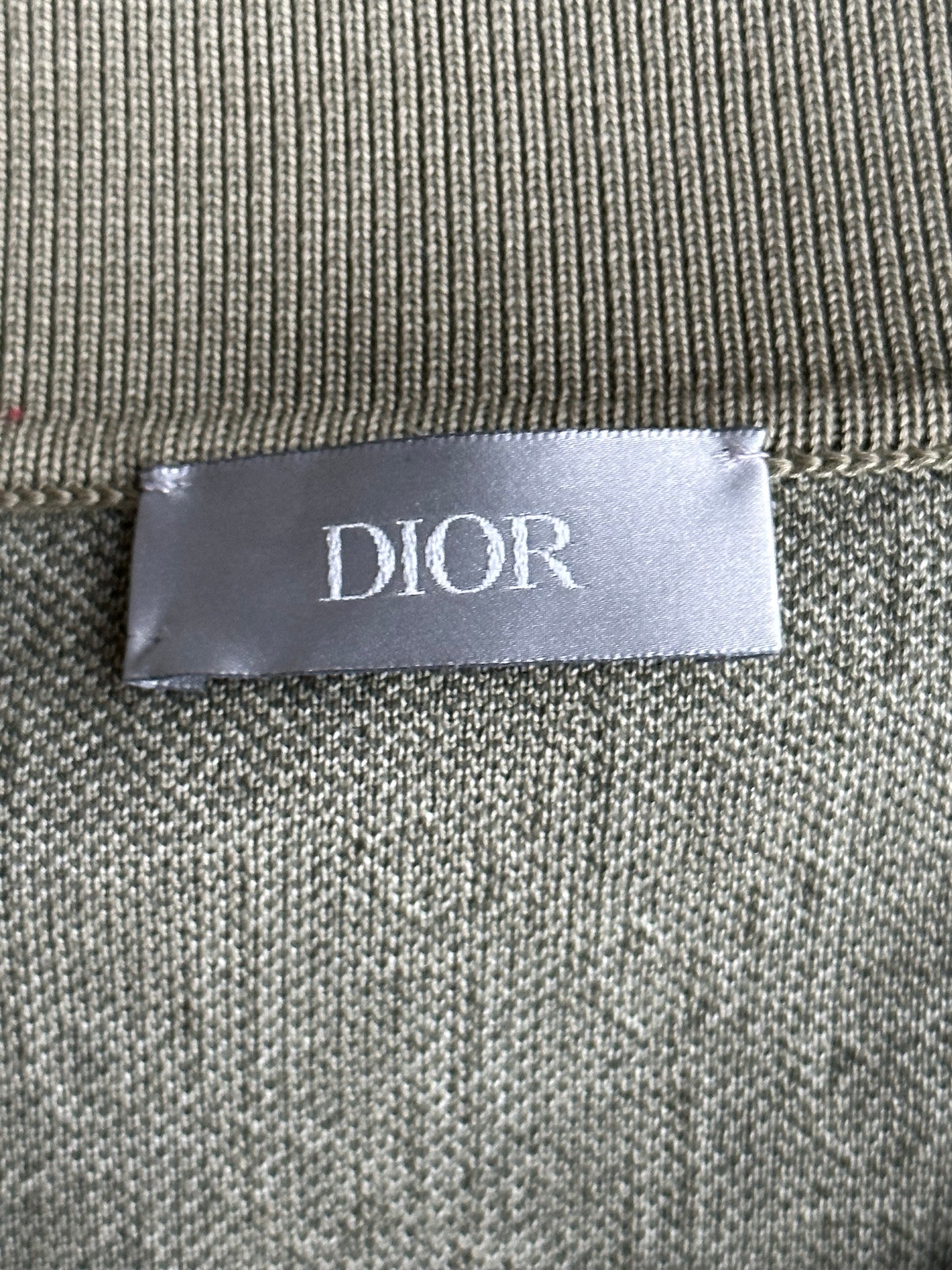 Dior Beige & Olive Oblique Polo T-Shirt