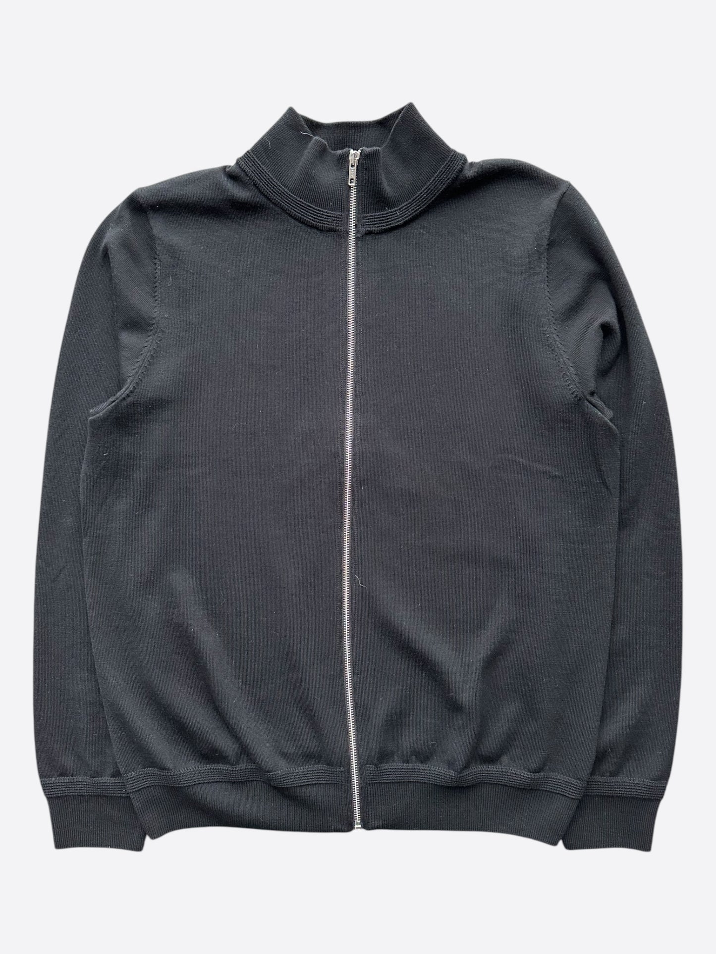 Louis Vuitton Black Wool Zip Up Jacket