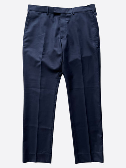 Louis Vuitton Navy Wool Dress Pants