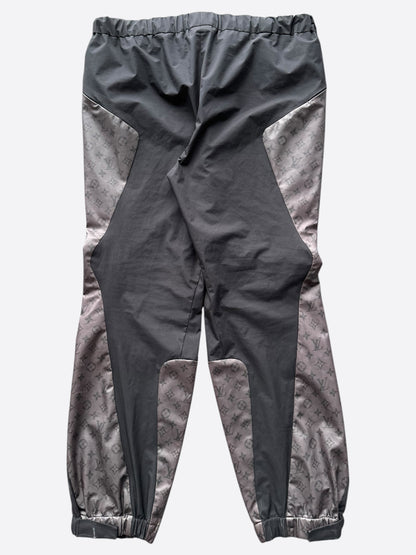 Louis Vuitton Black & Grey 2054 Monogram Heat Reflective Track Pants