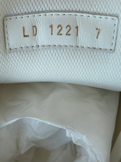 Louis Vuitton White & Gold Paint Splatter Trainers
