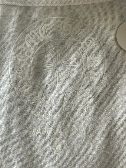Chrome Hearts White & Black Miami Horseshoe Logo T-Shirt
