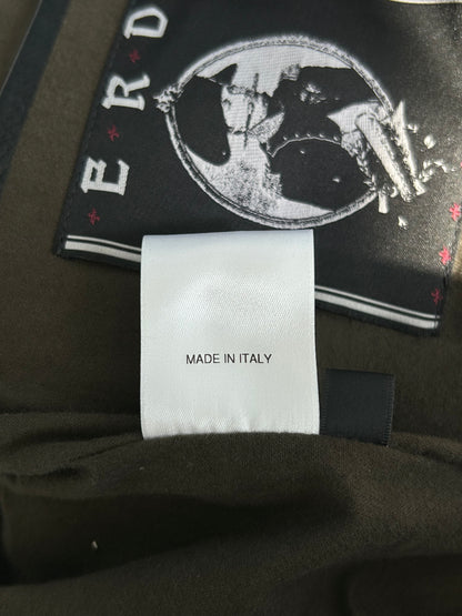 Enfants Riches Deprimes Black & White Dog In Restraint Leather Jacket