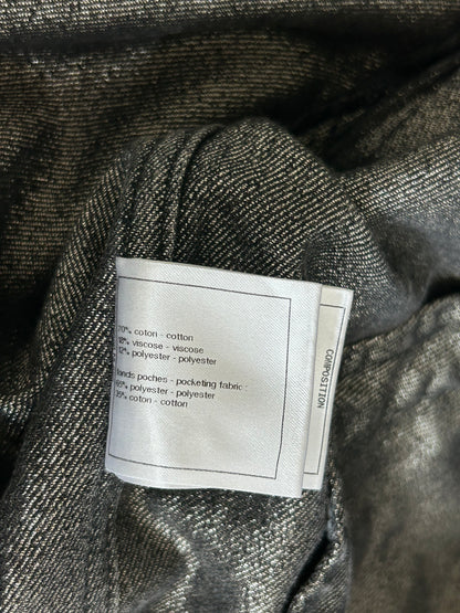 Chanel Grey CC Logo Denim Women's Jacket