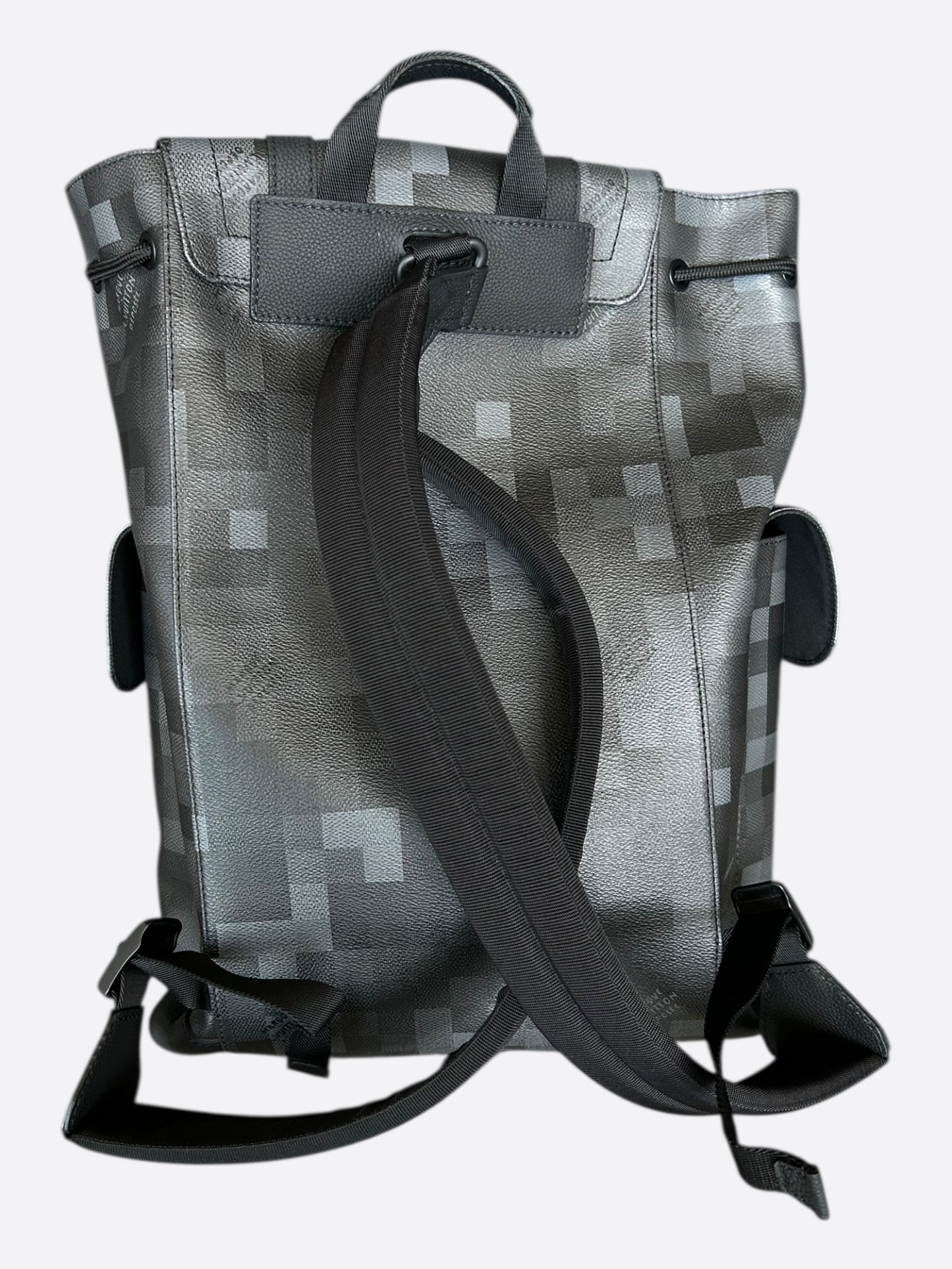 Louis Vuitton Black Damoflage Christopher Backpack