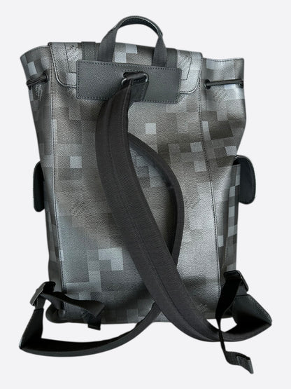 Louis Vuitton Black Damoflage Christopher Backpack