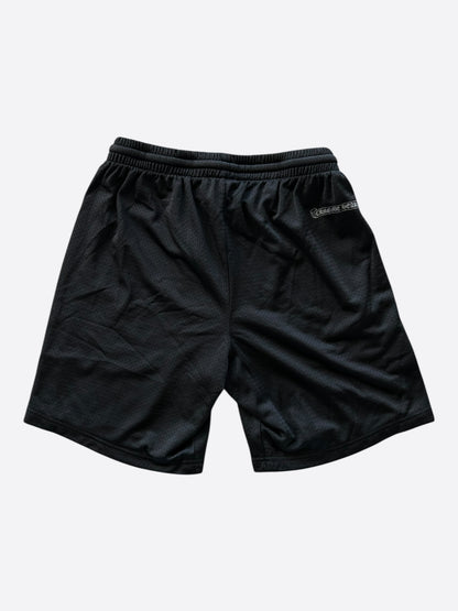 Chrome Hearts Black & White Logo Mesh Shorts