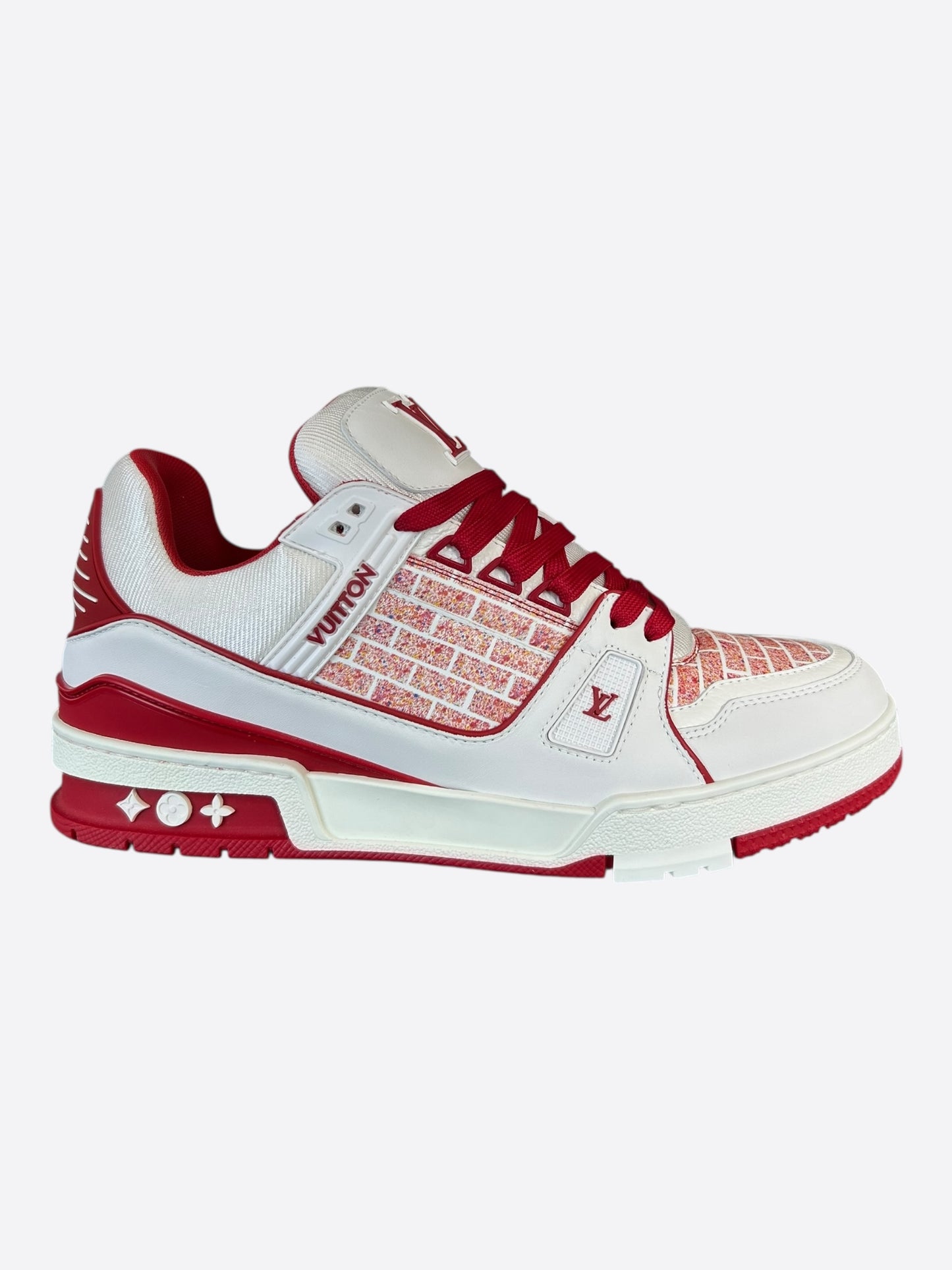 Louis Vuitton Lady Pink Red & White Residence Trainers