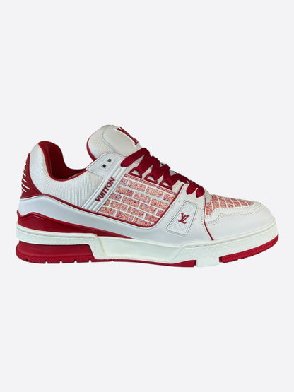 Louis Vuitton Lady Pink Red & White Residence Trainers