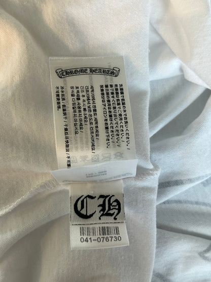 Chrome Hearts White & Black Miami Horseshoe Logo T-Shirt