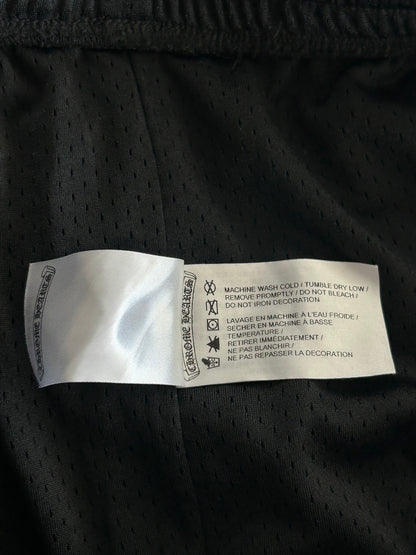 Chrome Hearts Black & White Floral Nylon Mesh Trackpants