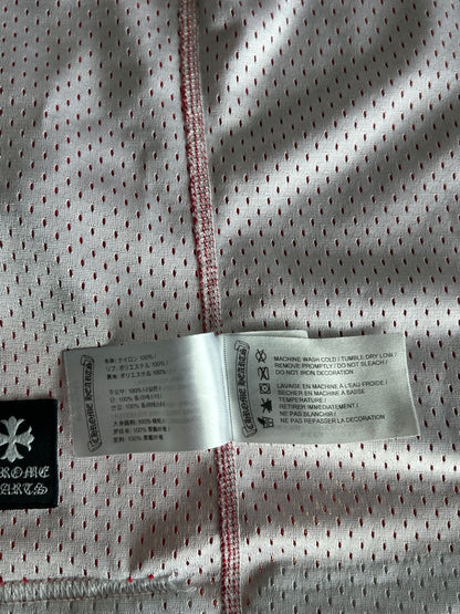Chrome Hearts Matty Boy Red & White Team Form Reversible Mesh Jersey