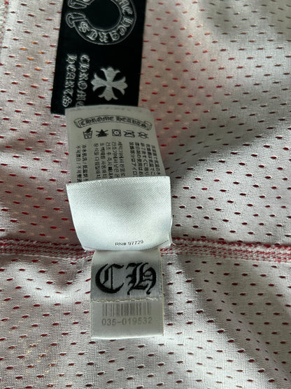 Chrome Hearts Matty Boy Red & White Team Form Reversible Mesh Jersey