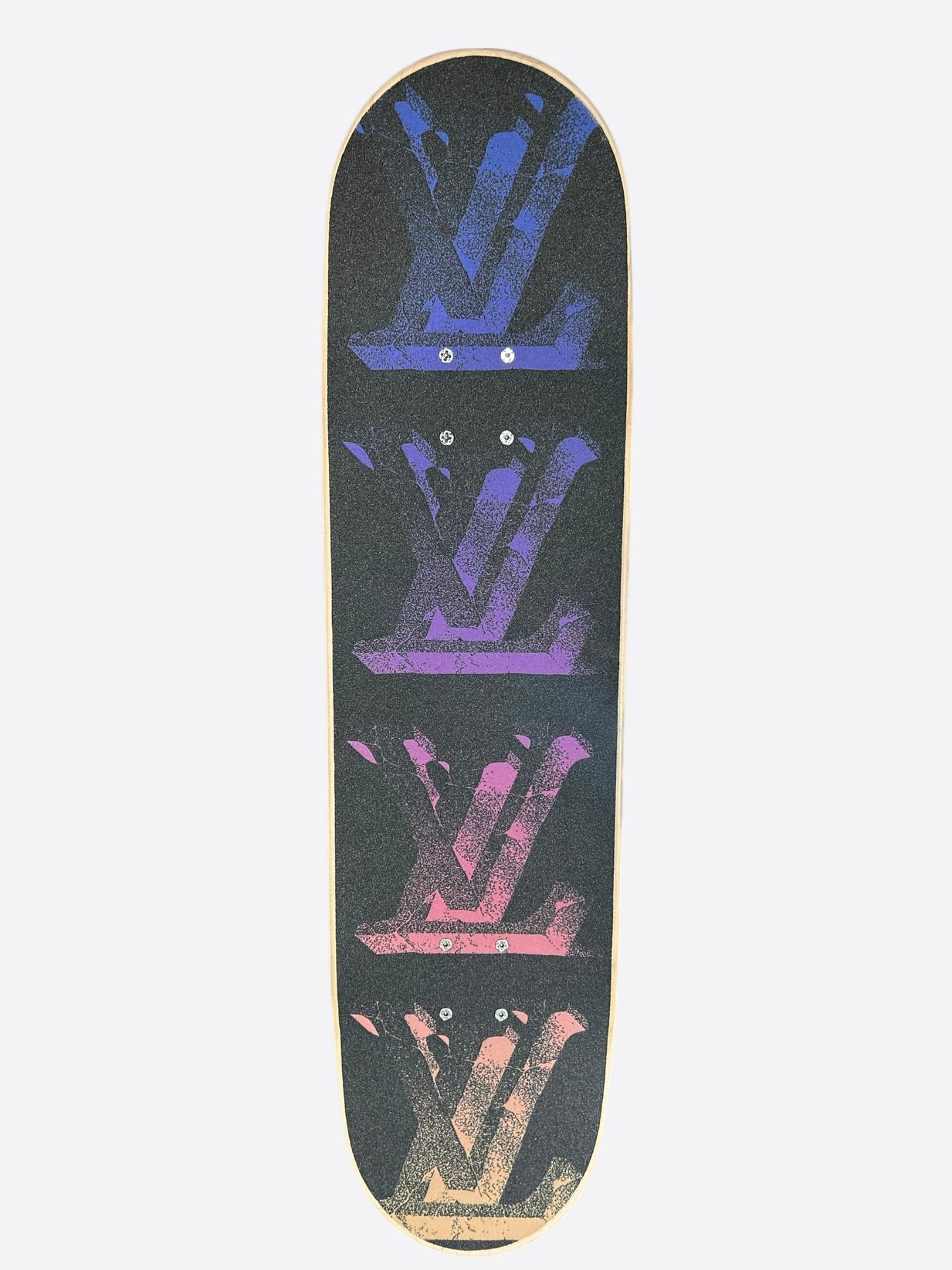 Louis Vuitton Pink & Blue Illusion Monogram Skateboard