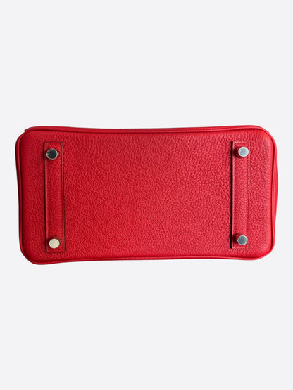 Hermes Rouge Radieux Togo & Palladium Hardware Birkin 25