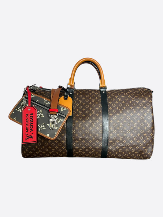 Louis Vuitton Patchwork Monogram Keepall 50