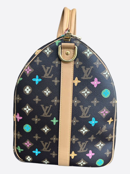 Louis Vuitton Tyler The Creator Brown & Multicolor Monogram Keepall 50