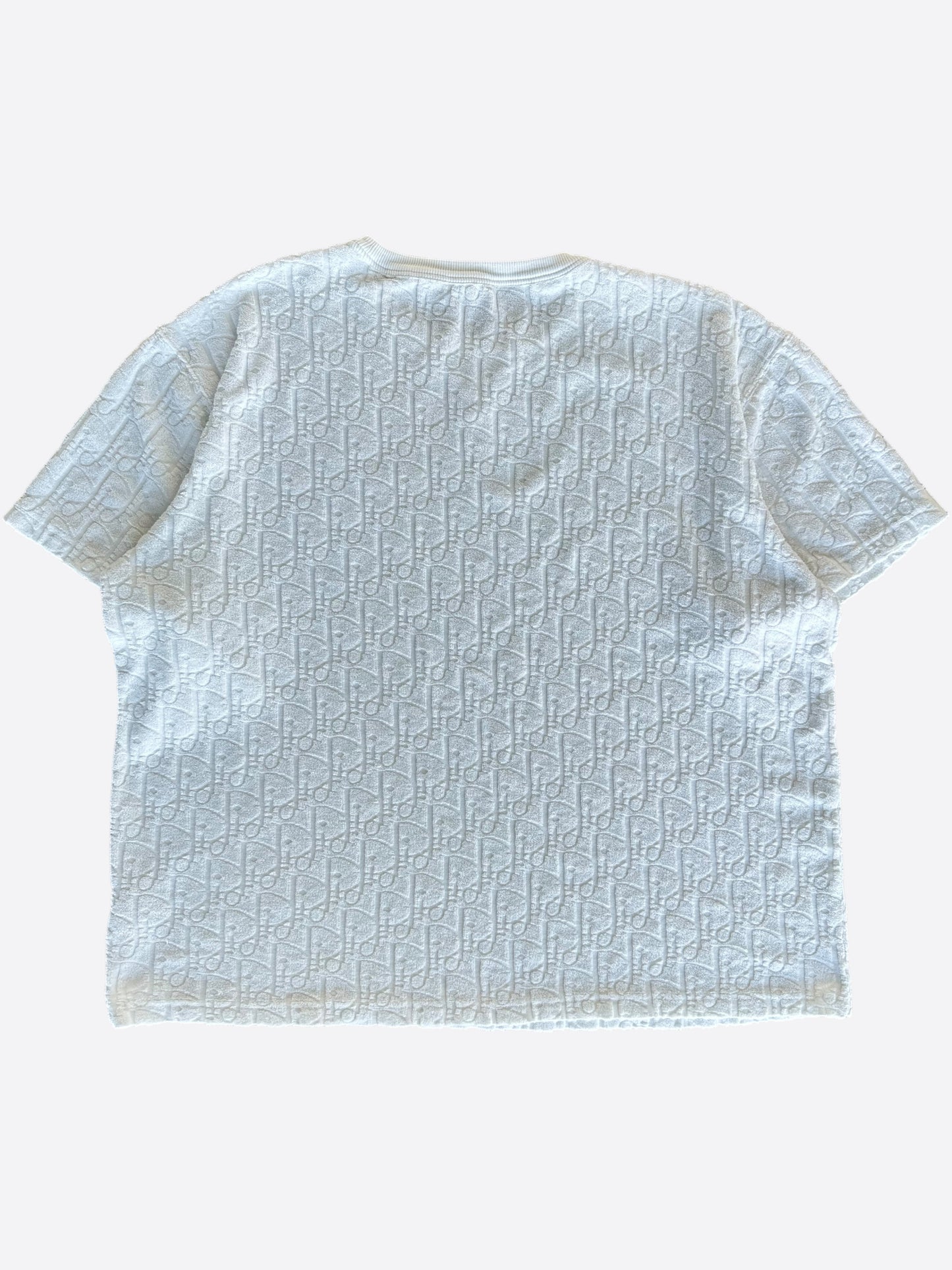 Dior White Oblique Towel T-Shirt