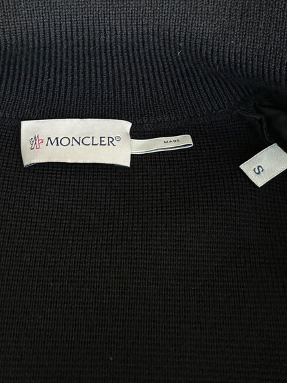 Moncler Black Tricot Puffer Cardigan