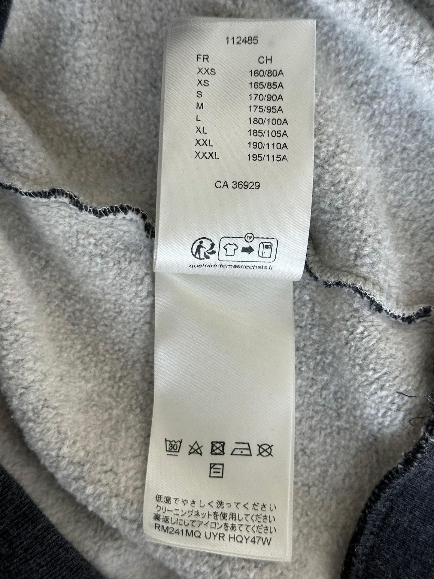 Louis Vuitton Grey & Silver Bubble Logo Hoodie