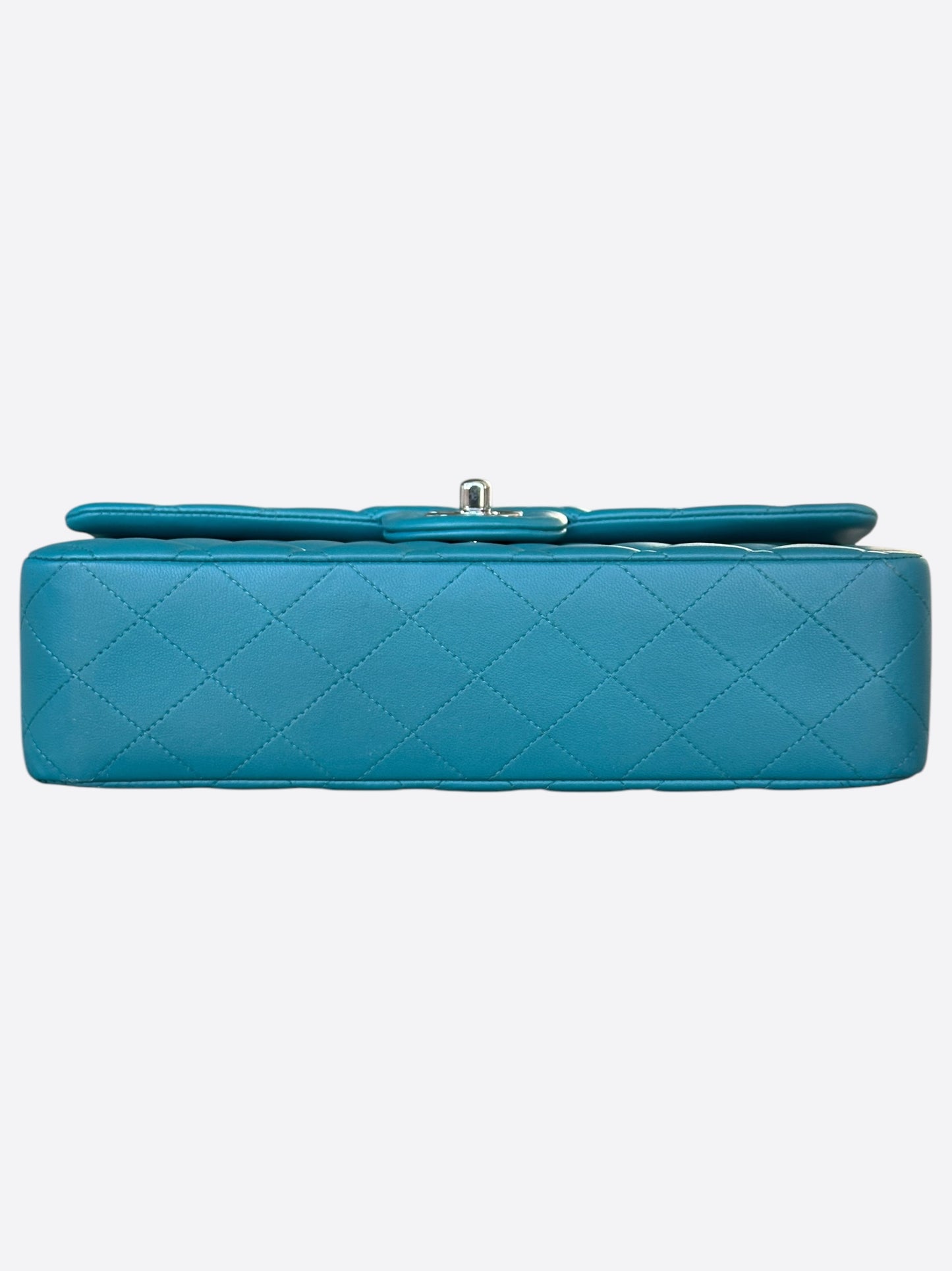 Chanel Blue Lambskin Quilted Medium Flap Bag