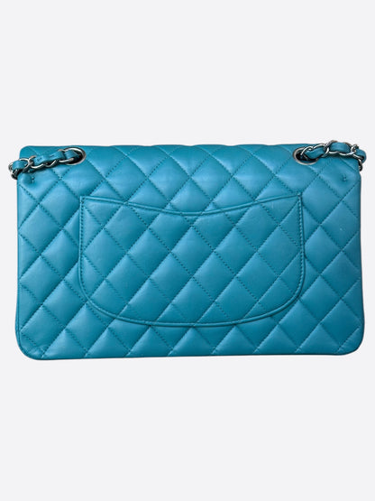 Chanel Blue Lambskin Quilted Medium Flap Bag