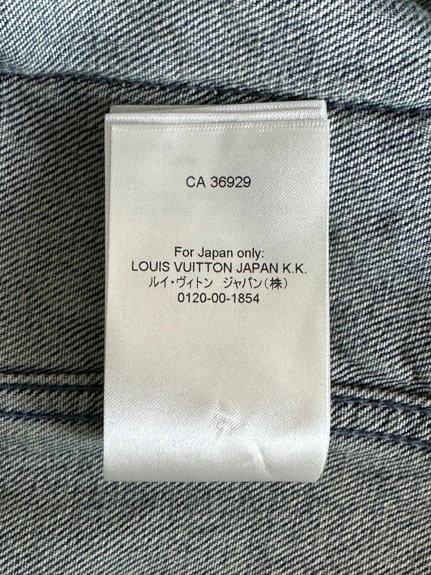 Louis Vuitton Blue Monogram Workwear Denim Shirt