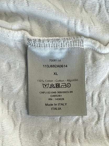 Dior White Oblique Towel T-Shirt