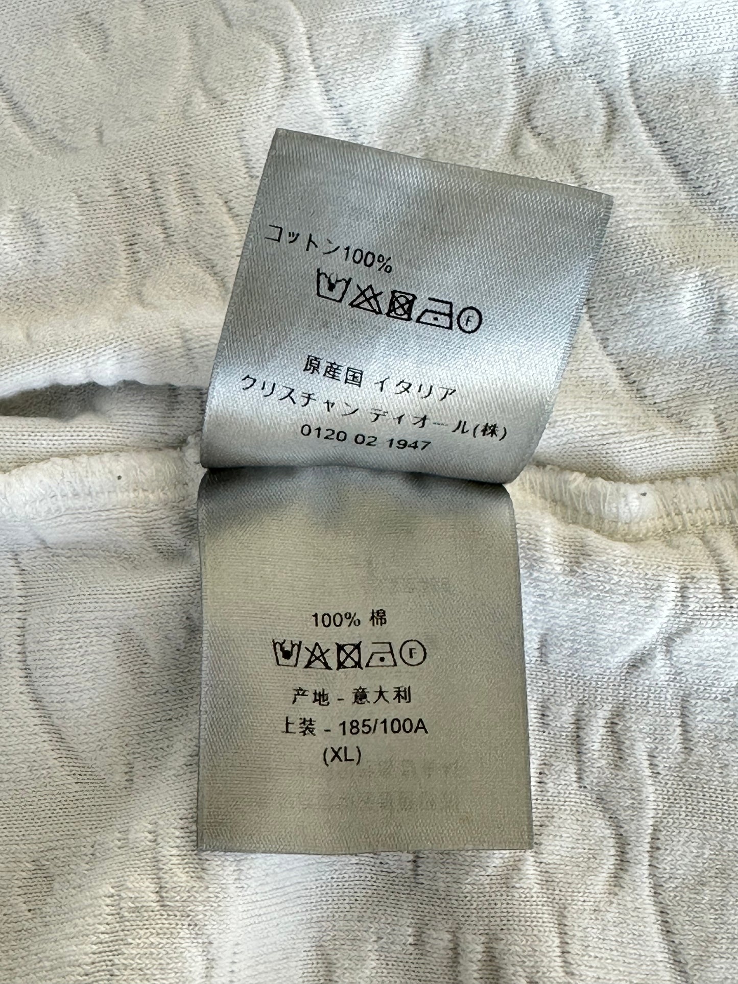 Dior White Oblique Towel T-Shirt