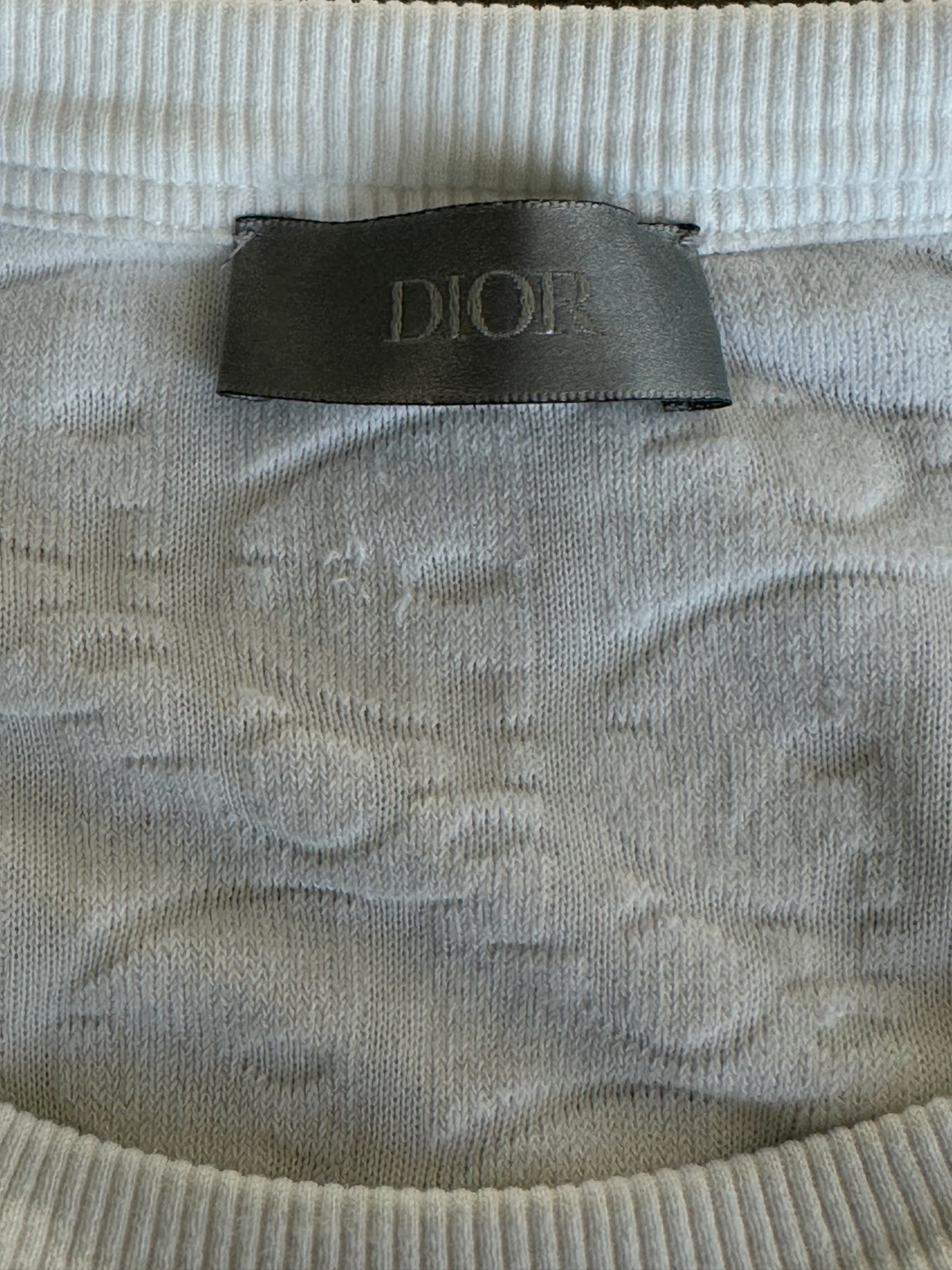 Dior White Oblique Towel T-Shirt