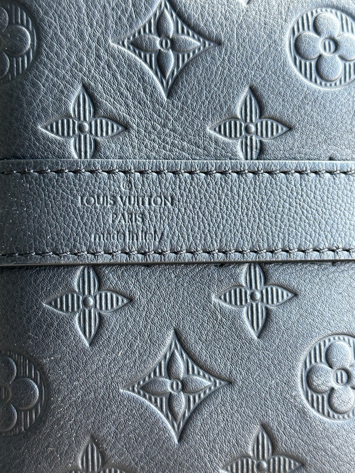 Louis Vuitton Black Monogram Shadow Keepall 50