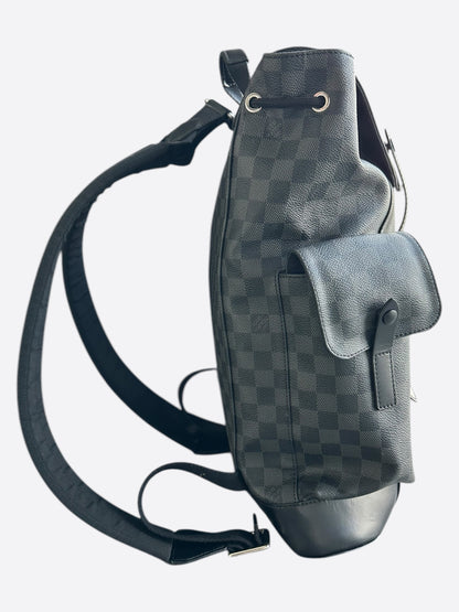 louis vuitton christopher damier graphiteblue backpack Louis Vuitton Damier Graphite Christopher Backpack – Savonches