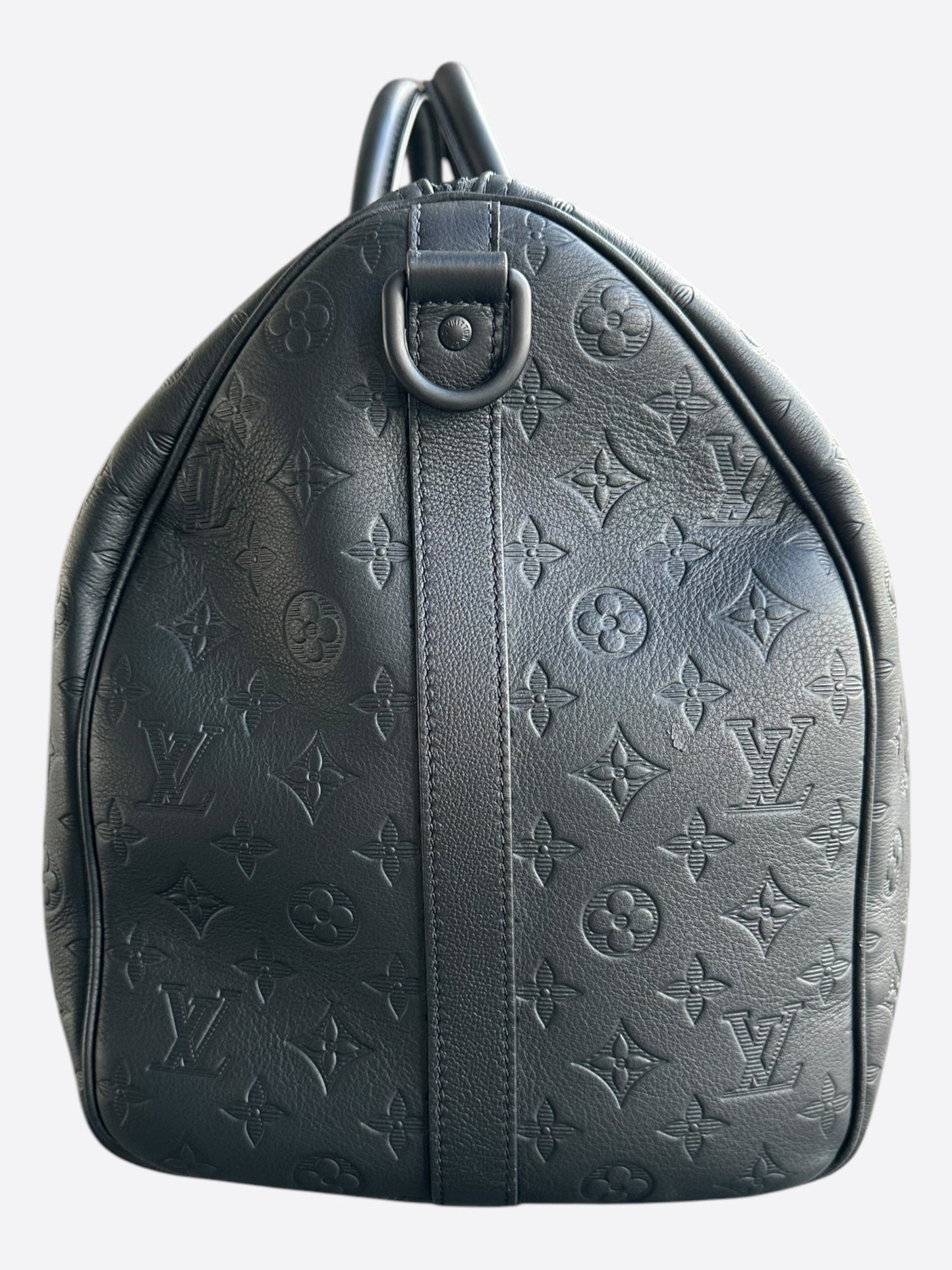 Louis Vuitton Black Monogram Shadow Keepall 50