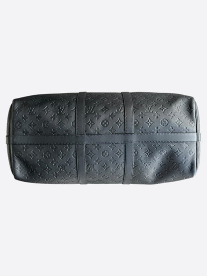 Louis Vuitton Black Monogram Shadow Keepall 50