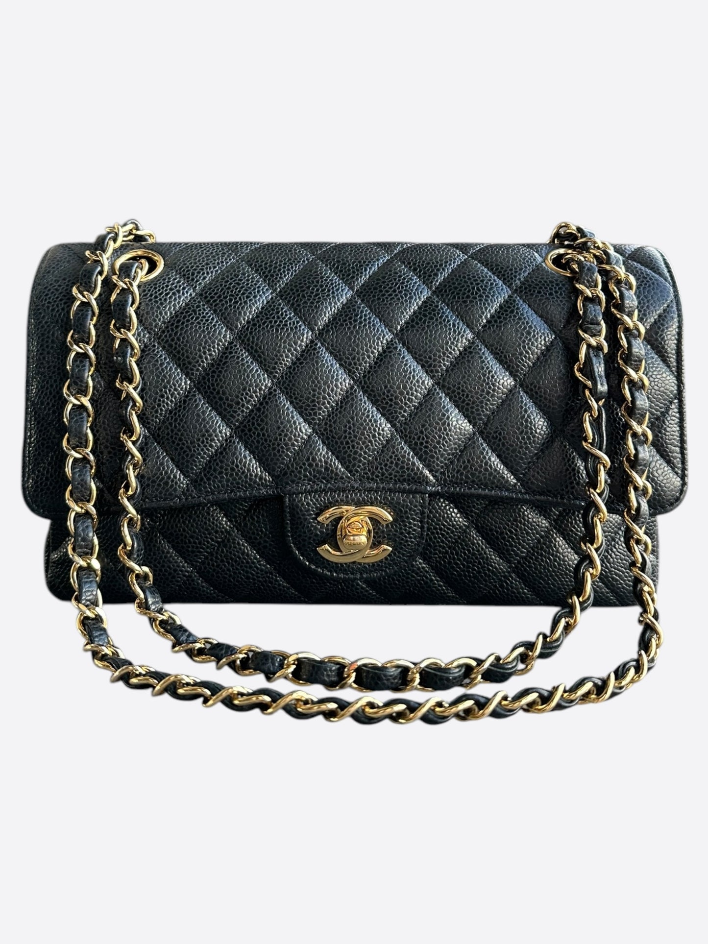 Chanel Black Caviar Quilted Medium Flap Bag