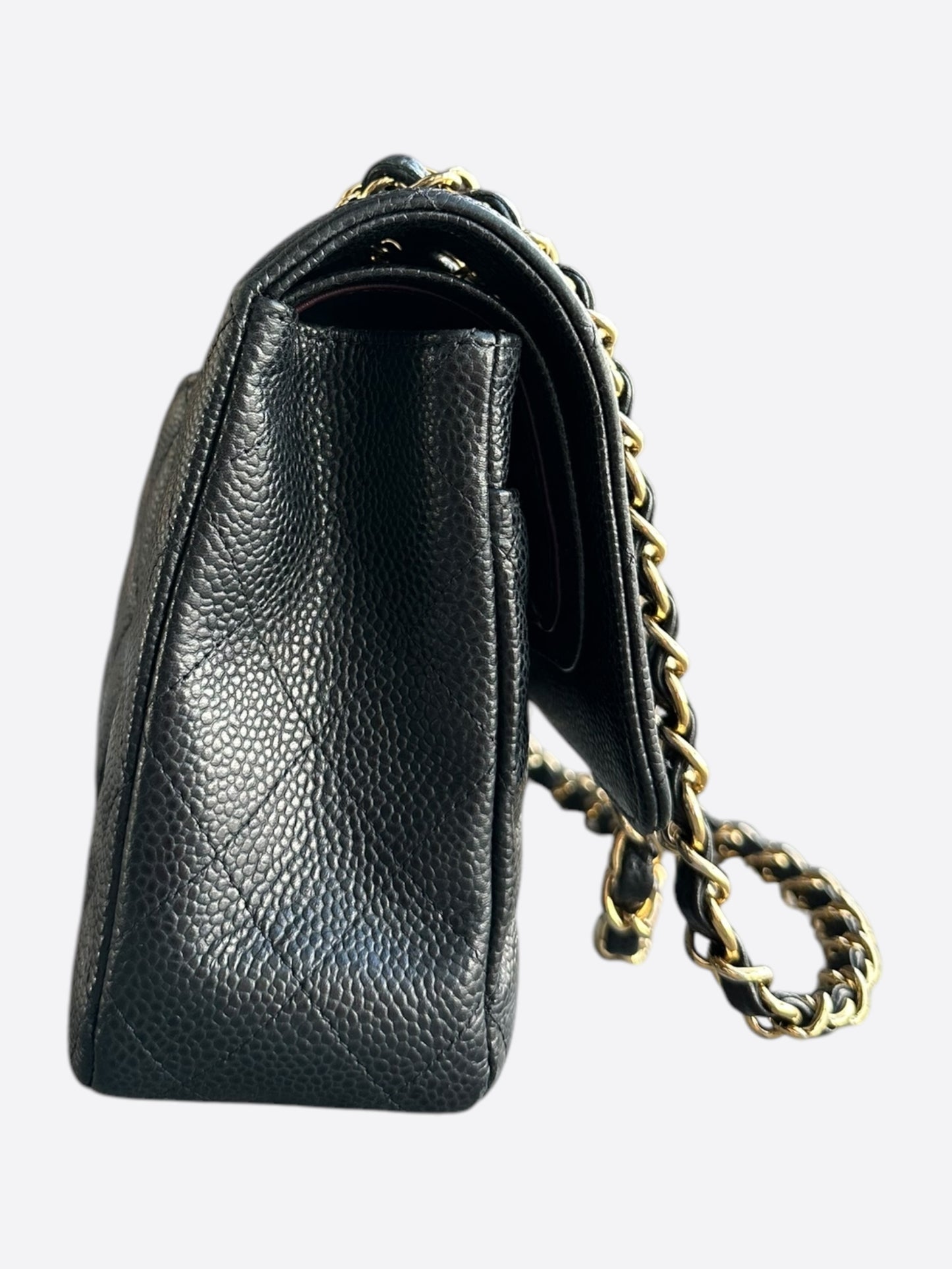 Chanel Black Caviar Quilted Medium Flap Bag