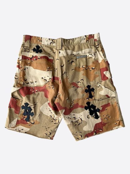 Chrome Hearts Camouflage Sex Records Cross Patch Carpenter Shorts
