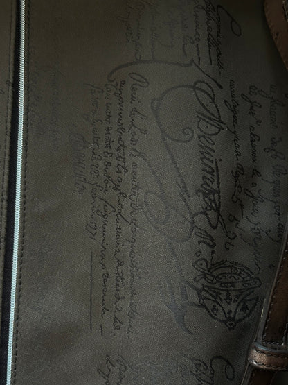 Berluti Brown Formula Rolling Suitcase