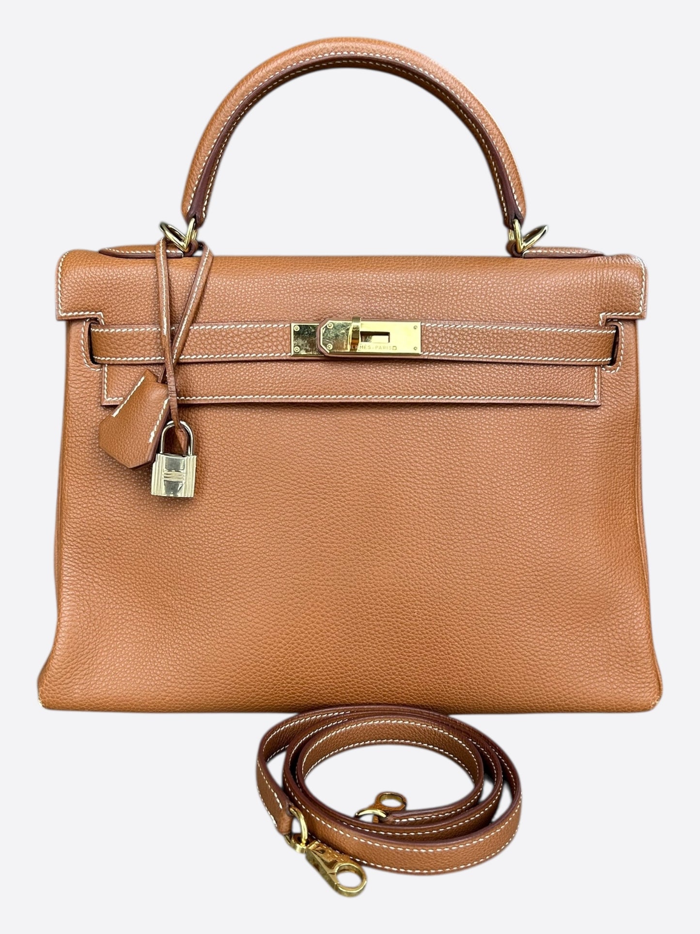 Hermes Gold Togo & Gold Hardware Kelly 28