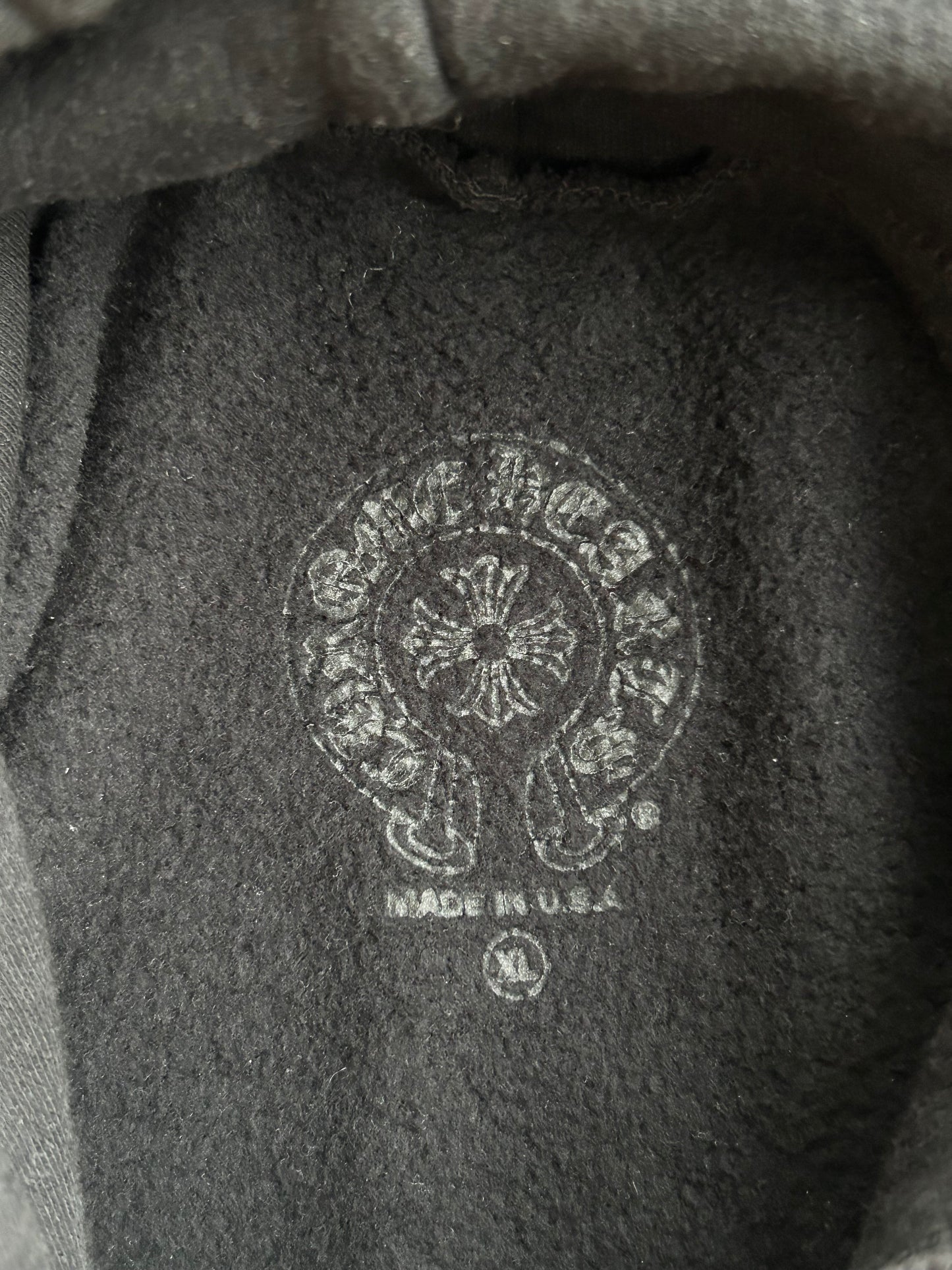 Chrome Hearts Black & White Las Vegas Horseshoe Logo Hoodie