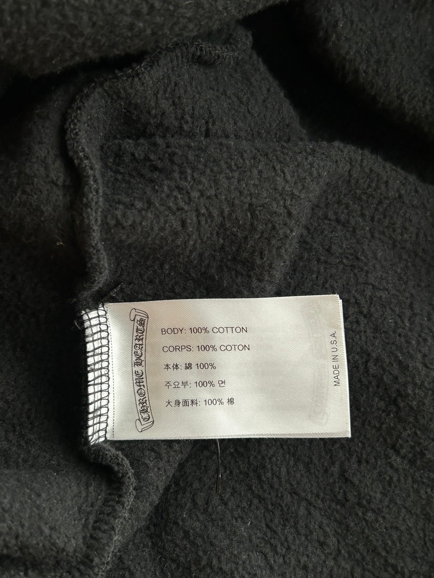 Chrome Hearts Black & White Las Vegas Horseshoe Logo Hoodie