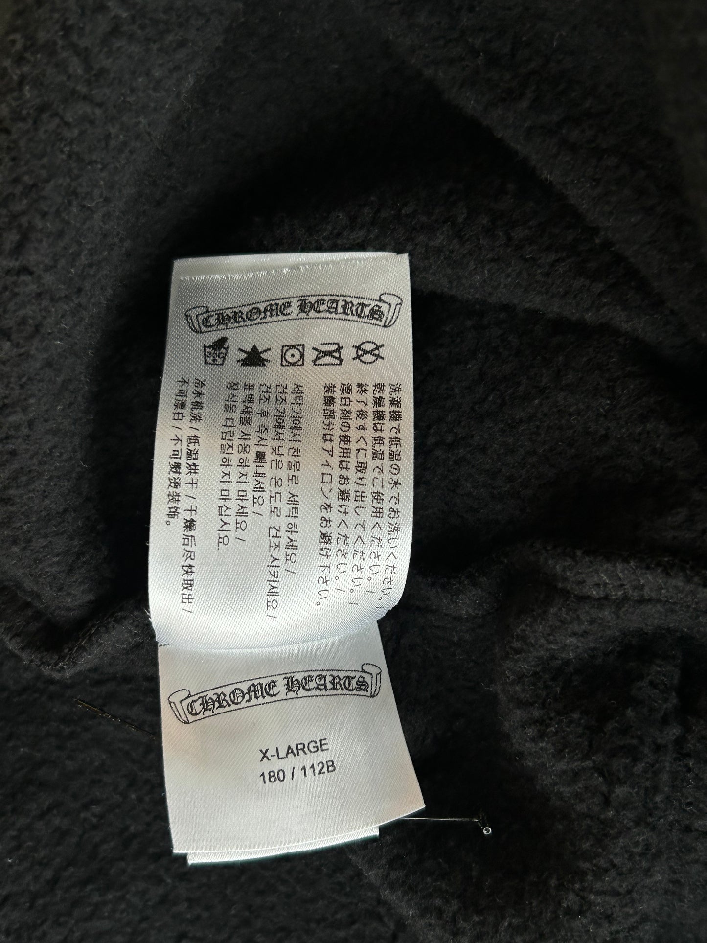 Chrome Hearts Black & White Las Vegas Horseshoe Logo Hoodie