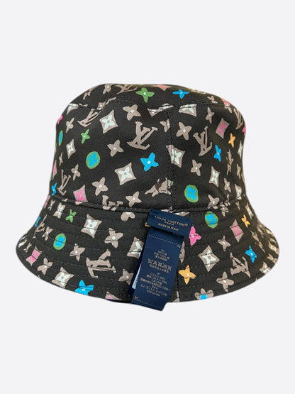 Louis Vuitton Tyler The Creator Brown & Multicolor Monogram Reversible Bucket Hat