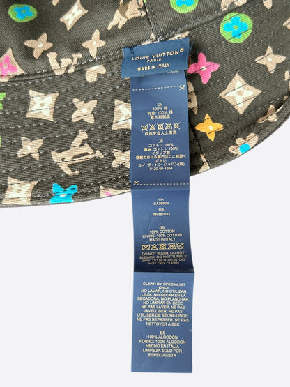 Louis Vuitton Tyler The Creator Brown & Multicolor Monogram Reversible Bucket Hat